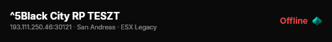 ^5Black City RP TESZT live status badge