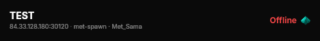TEST live status badge