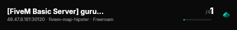 [FiveM Basic Server] gurugameryt live status badge