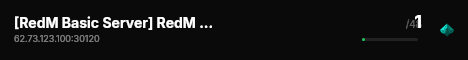 [RedM Basic Server] RedM Test Server live status badge