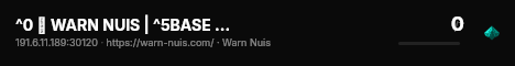 ^0 🔨 WARN NUIS | ^5BASE CORE 3.0 live status badge