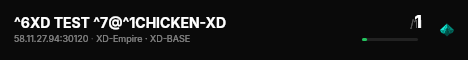 ^6XD TEST ^7@^1CHICKEN-XD live status badge