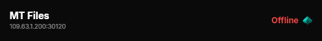 MT Files live status badge