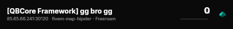 [QBCore Framework] gg bro gg live status badge