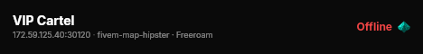 VIP Cartel live status badge