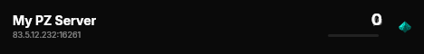 My PZ Server live status badge