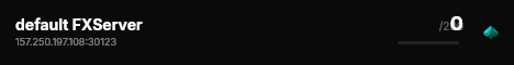 default FXServer live status badge