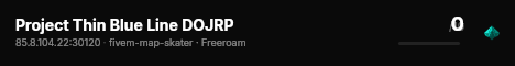 Project Thin Blue Line DOJRP live status badge