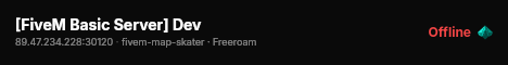[FiveM Basic Server] Dev live status badge