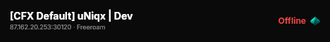 [CFX Default] uNiqx | Dev live status badge