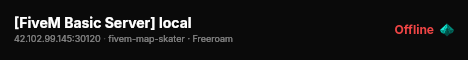 [FiveM Basic Server] local live status badge