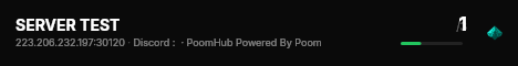 SERVER TEST live status badge
