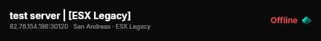test server | [ESX Legacy] live status badge