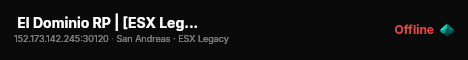  El Dominio RP | [ESX Legacy] live status badge