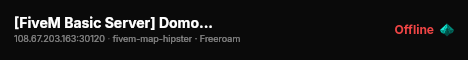 [FiveM Basic Server] DomoVerse live status badge