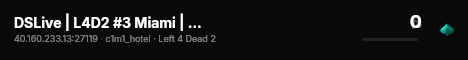 DSLive | L4D2 #3 Miami | By LATAMServers.Net live status badge
