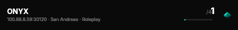 ONYX live status badge