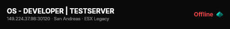 OS - DEVELOPER | TESTSERVER live status badge
