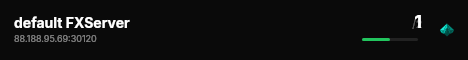default FXServer live status badge