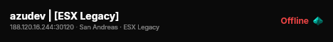azudev | [ESX Legacy] live status badge