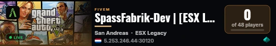 SpassFabrik-Dev | [ESX Legacy] live status badge