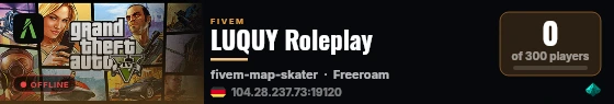 LUQUY Roleplay live status badge
