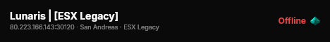 Lunaris | [ESX Legacy] live status badge