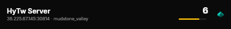 HyTw Server live status badge