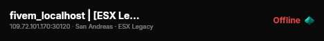 fivem_localhost | [ESX Legacy] live status badge