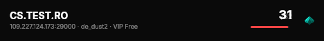 CS.TEST.RO live status badge