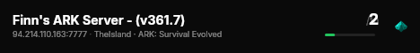 Finn's ARK Server - (v361.7) live status badge