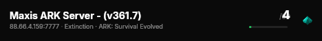 Maxis ARK Server - (v361.7) live status badge