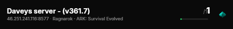 Daveys server - (v361.7) live status badge