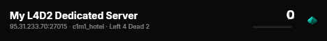 My L4D2 Dedicated Server live status badge