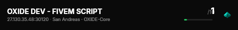 OXIDE DEV - FIVEM SCRIPT live status badge