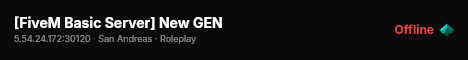 [FiveM Basic Server] New GEN live status badge