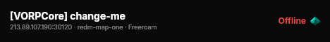 [VORPCore] change-me live status badge