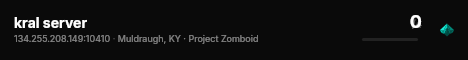 kral server live status badge