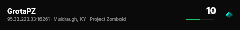 GrotaPZ live status badge