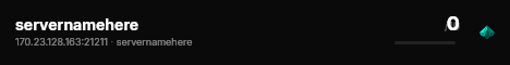 servernamehere live status badge