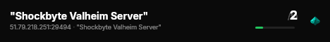 "Shockbyte Valheim Server" live status badge