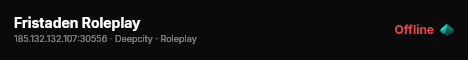 Fristaden Roleplay live status badge