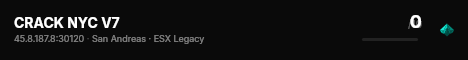 CRACK NYC V7 live status badge