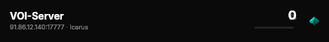 VOI-Server live status badge