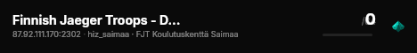 Finnish Jaeger Troops - Dedicated Main Server live status badge