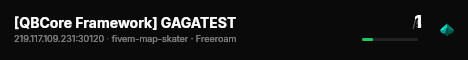 [QBCore Framework] GAGATEST live status badge