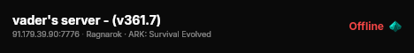 vader's server - (v361.7) live status badge