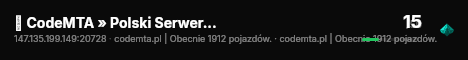 ➤ CodeMTA » Polski Serwer RPG | codemta.pl live status badge