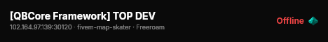 [QBCore Framework] TOP DEV live status badge