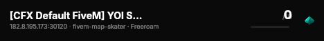 [CFX Default FiveM] YOI Server live status badge